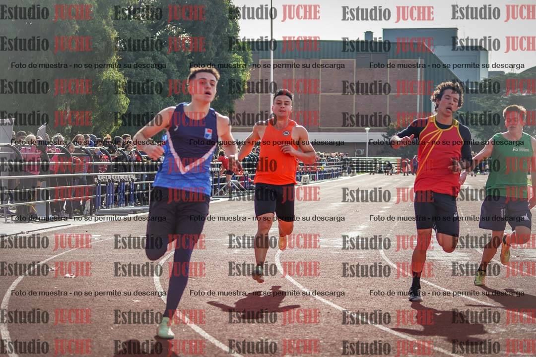 Fotos de los 100 m llanos de varones