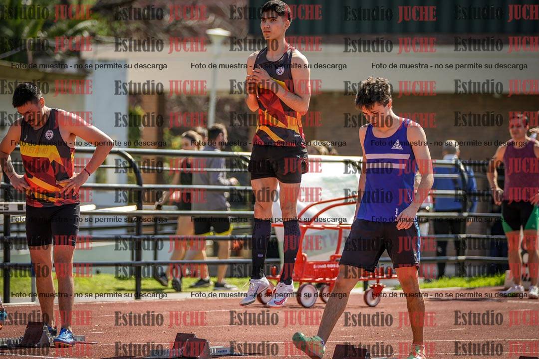 Fotos de los 100 m llanos de varones