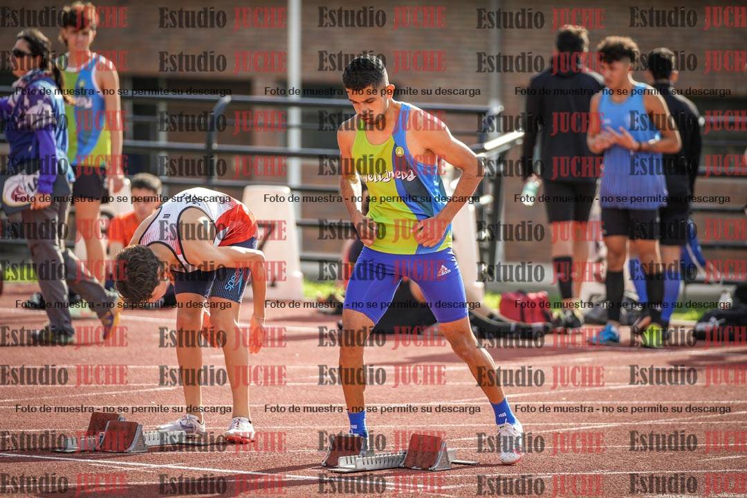 Fotos de los 100 m llanos de varones
