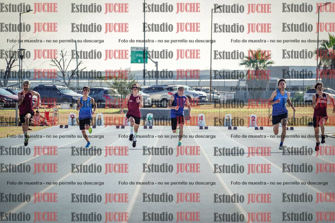 Fotos de los 100 m llanos de varones
