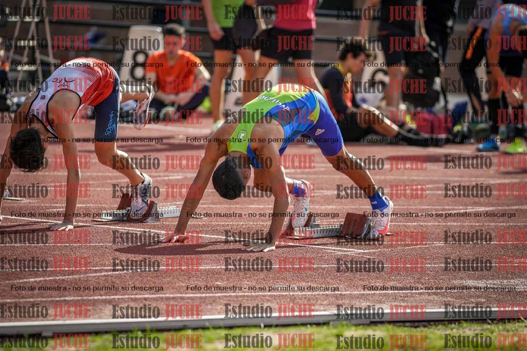 Fotos de los 100 m llanos de varones