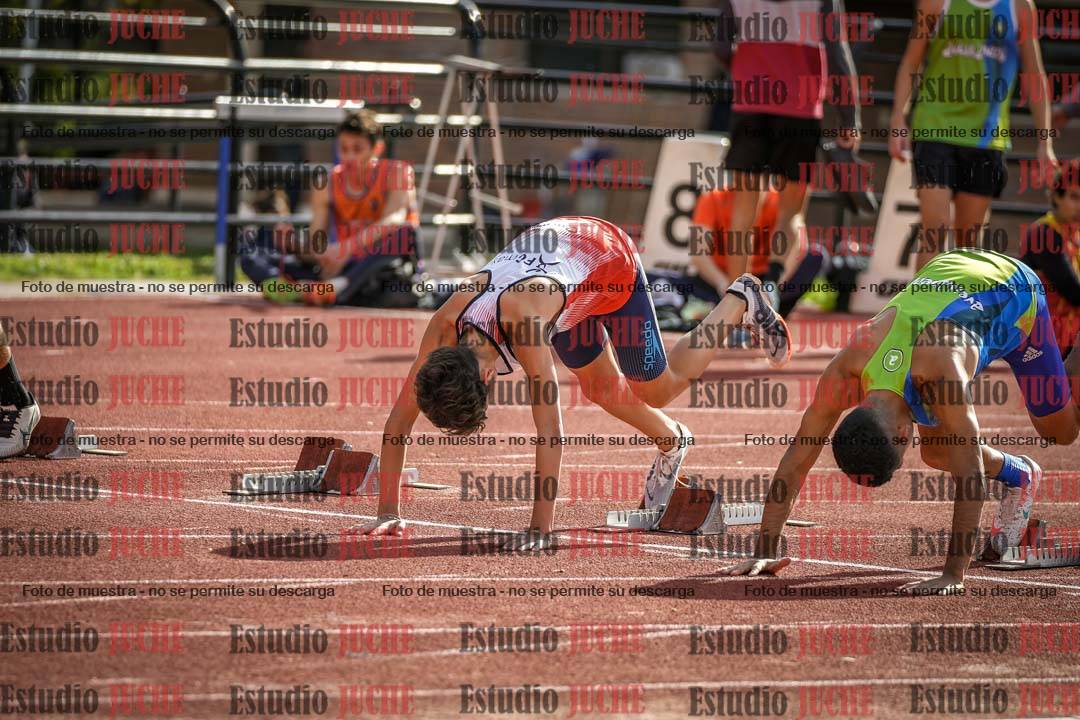 Fotos de los 100 m llanos de varones