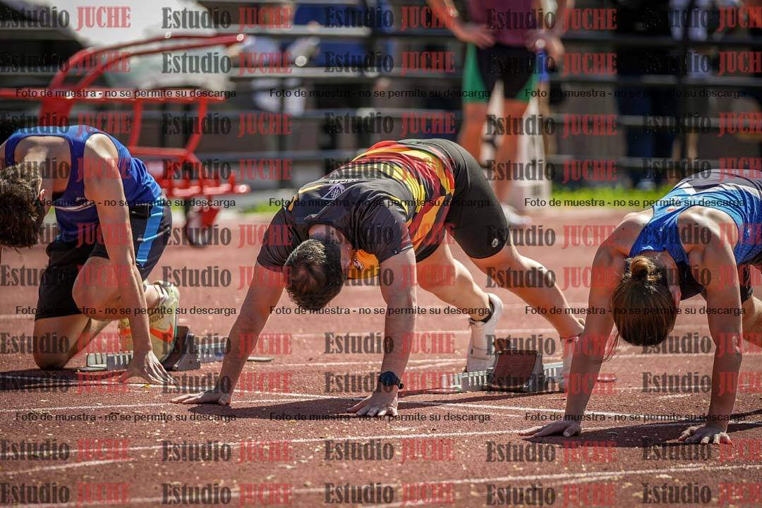 Fotos de los 100 m llanos de varones