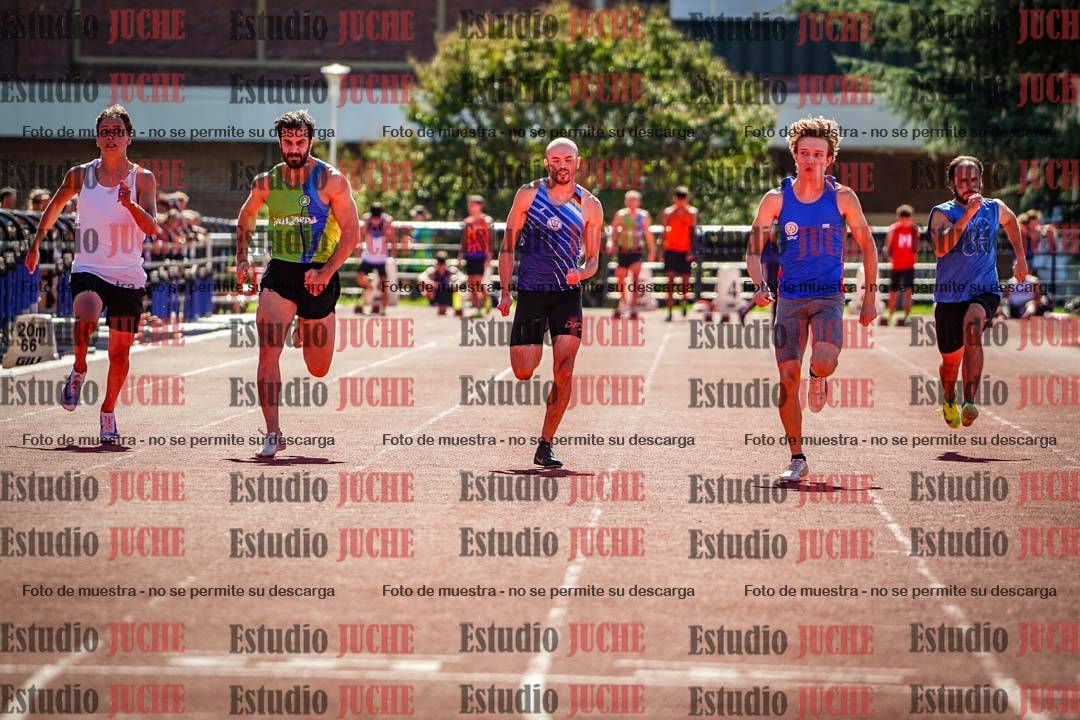 Fotos de los 100 m llanos de varones
