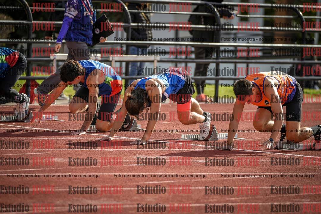 Fotos de los 100 m llanos de varones