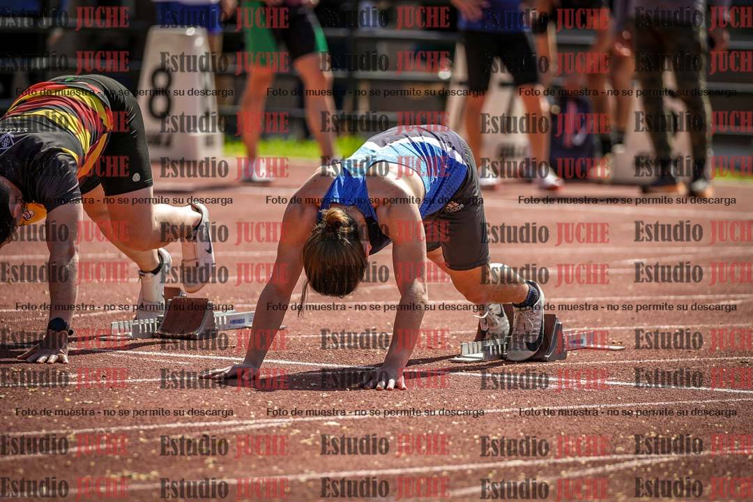 Fotos de los 100 m llanos de varones