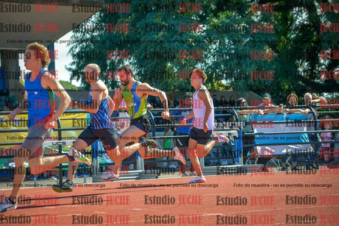 Fotos de los 100 m llanos de varones