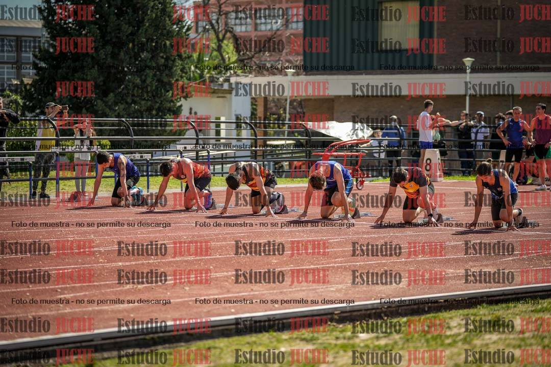 Fotos de los 100 m llanos de varones