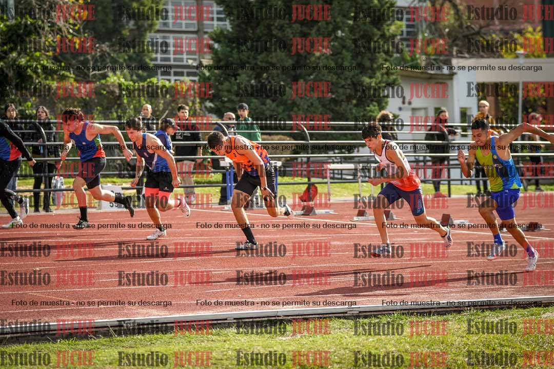 Fotos de los 100 m llanos de varones
