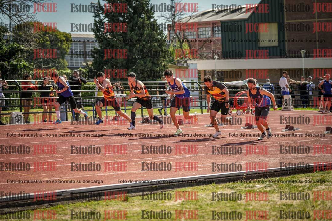 Fotos de los 100 m llanos de varones