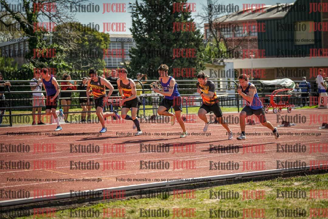Fotos de los 100 m llanos de varones