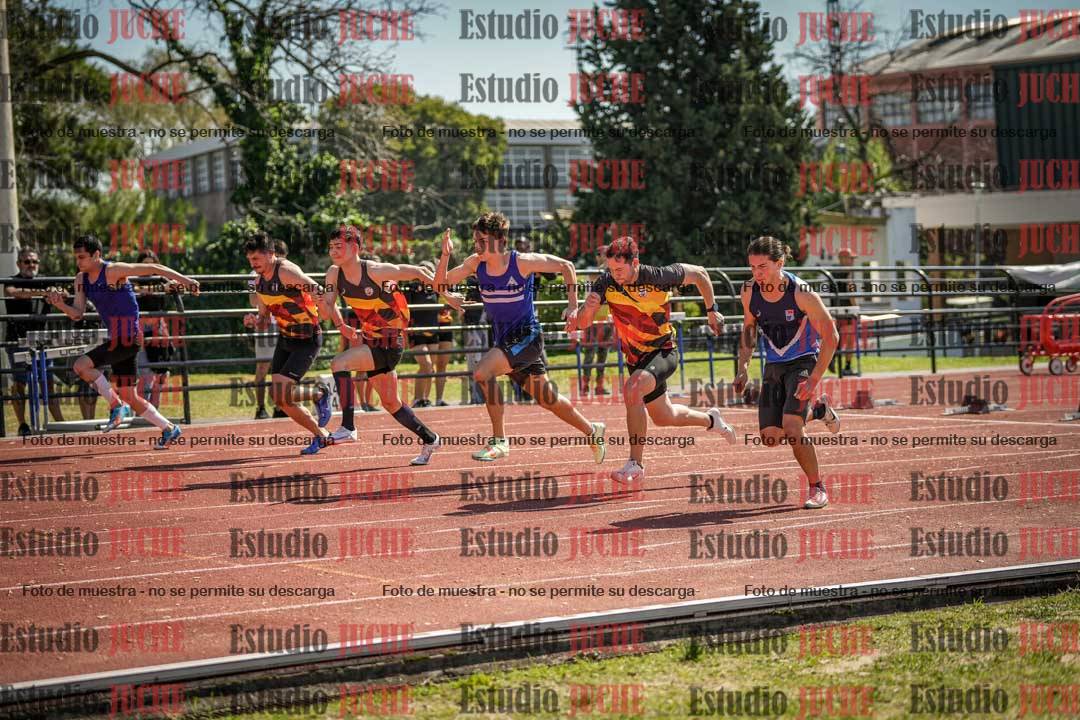 Fotos de los 100 m llanos de varones