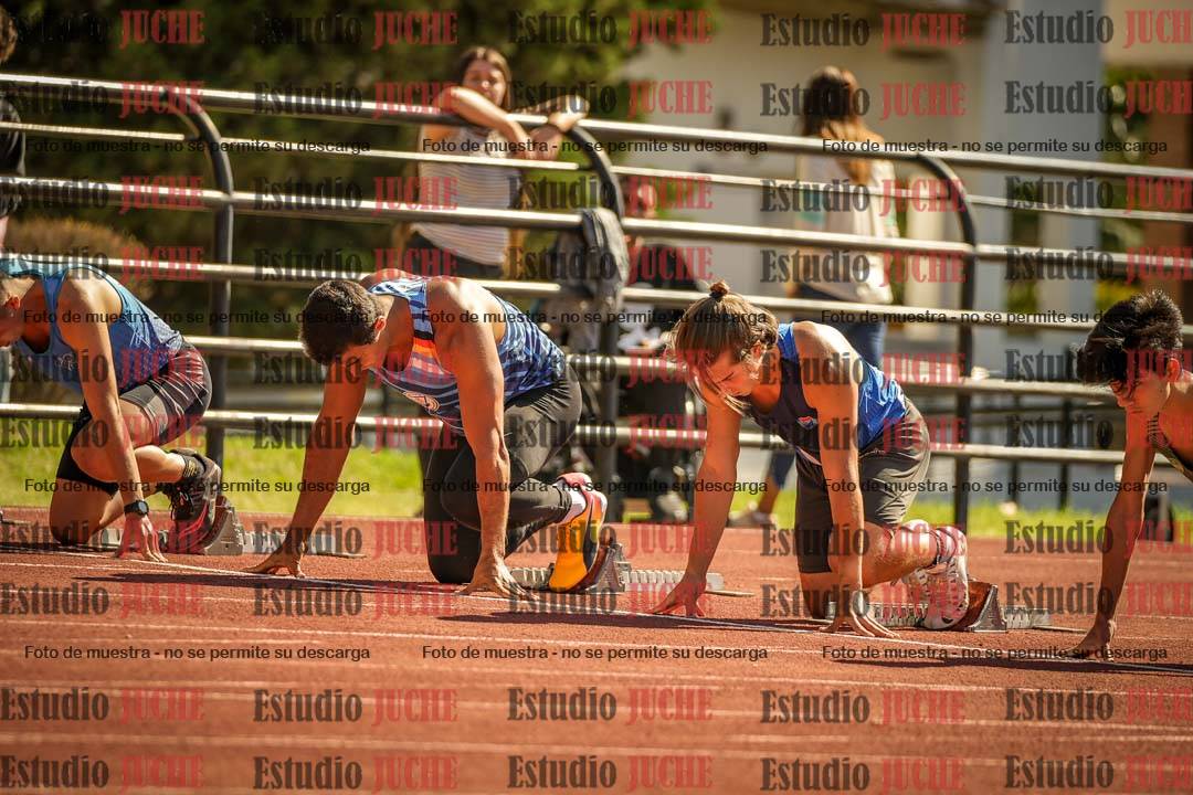 Fotos de los 100 m llanos de varones