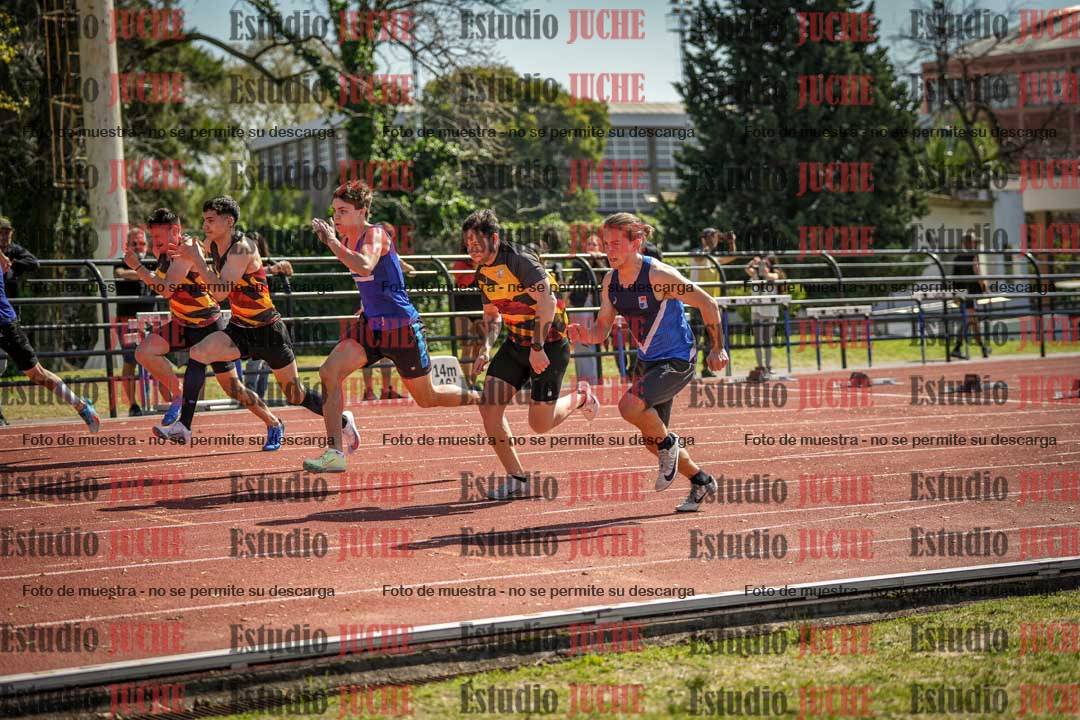 Fotos de los 100 m llanos de varones