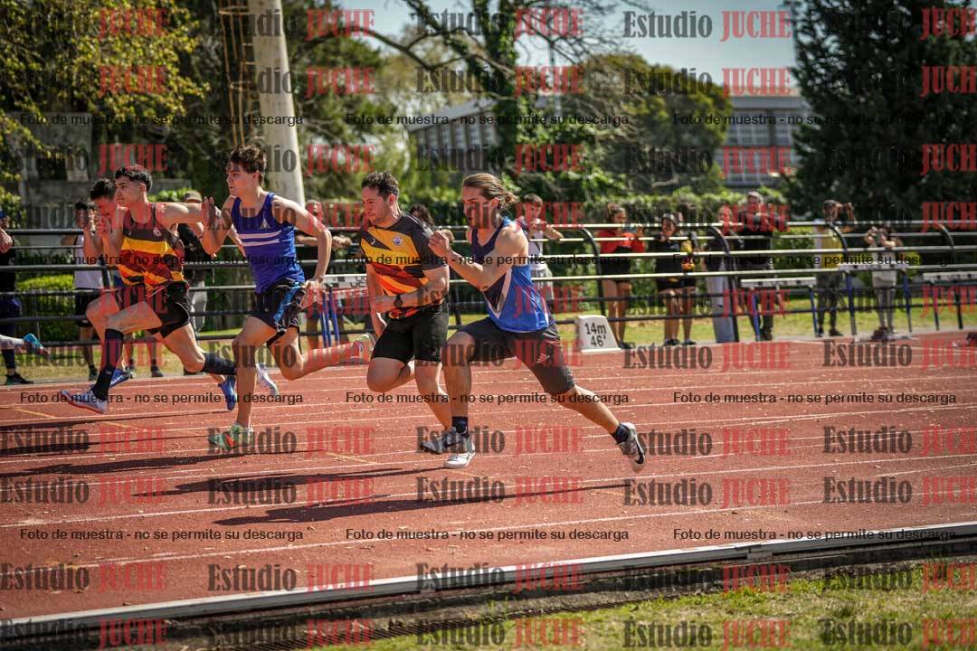 Fotos de los 100 m llanos de varones