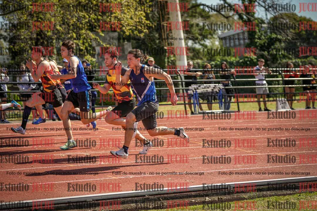 Fotos de los 100 m llanos de varones