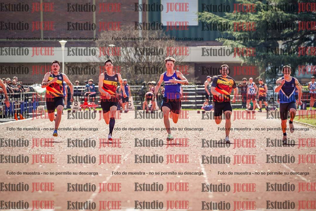 Fotos de los 100 m llanos de varones