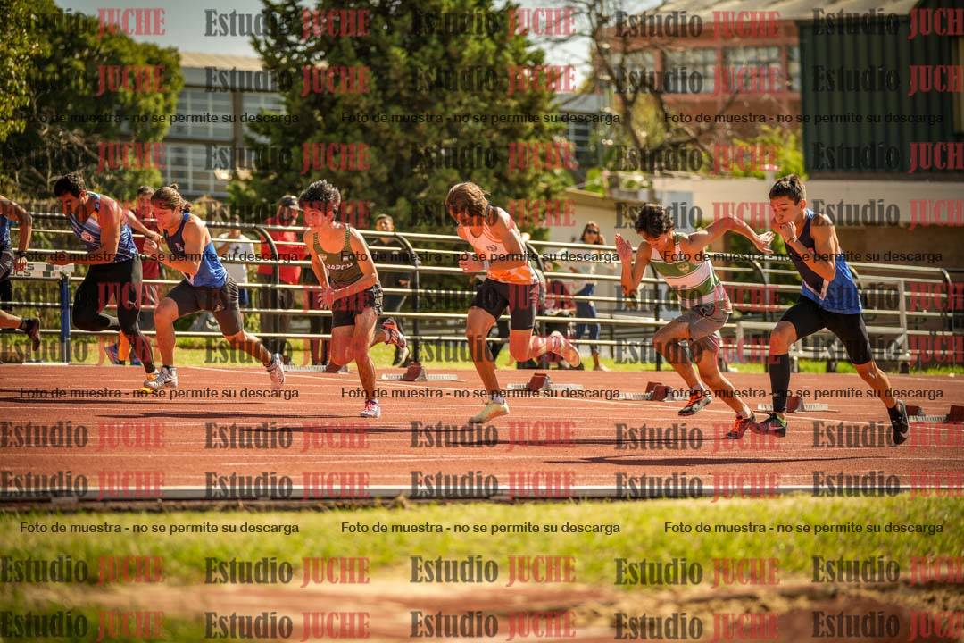 Fotos de los 100 m llanos de varones