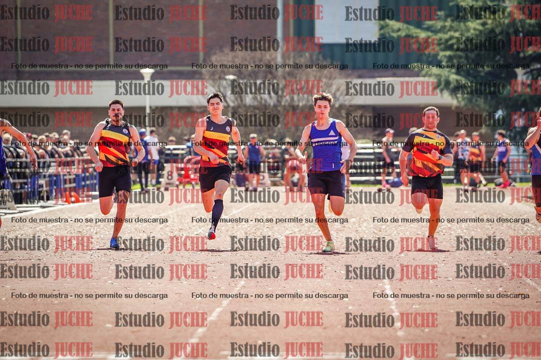 Fotos de los 100 m llanos de varones