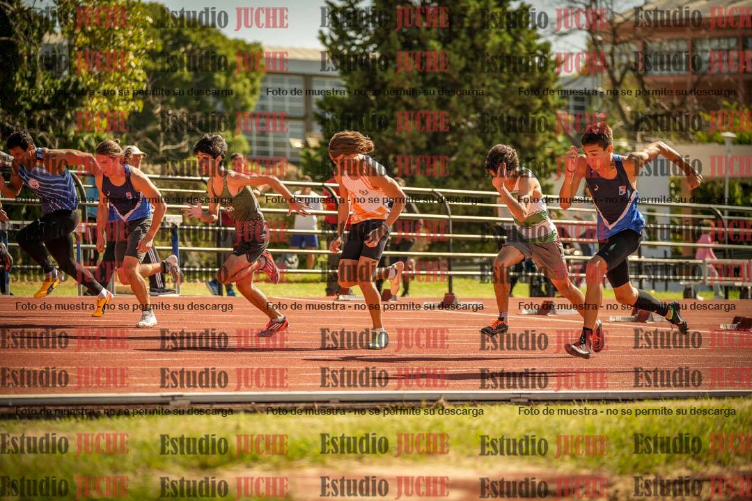 Fotos de los 100 m llanos de varones