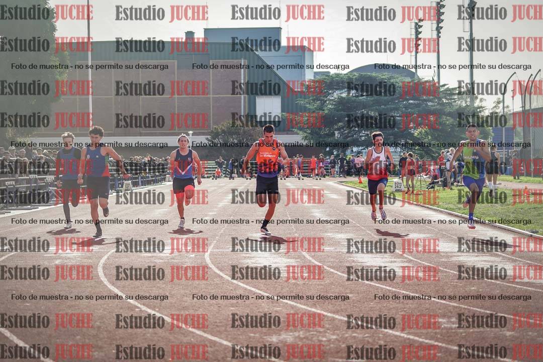 Fotos de los 100 m llanos de varones