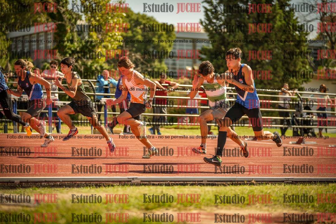 Fotos de los 100 m llanos de varones