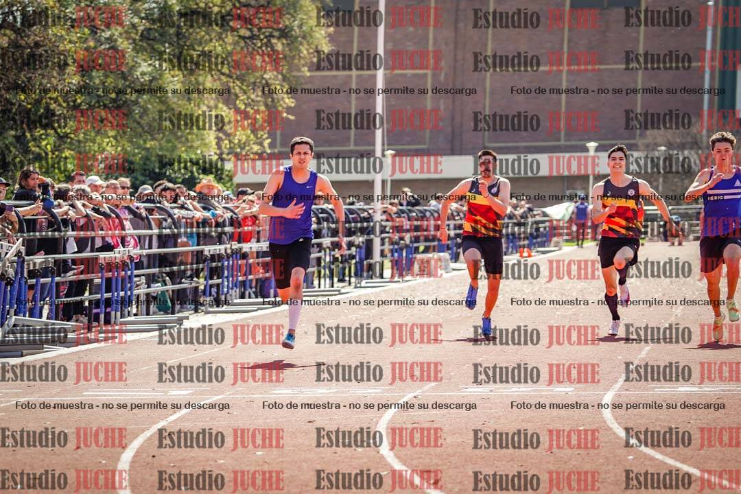 Fotos de los 100 m llanos de varones