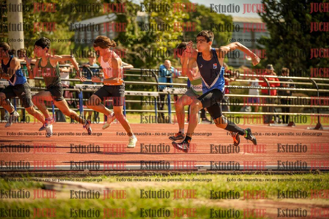 Fotos de los 100 m llanos de varones