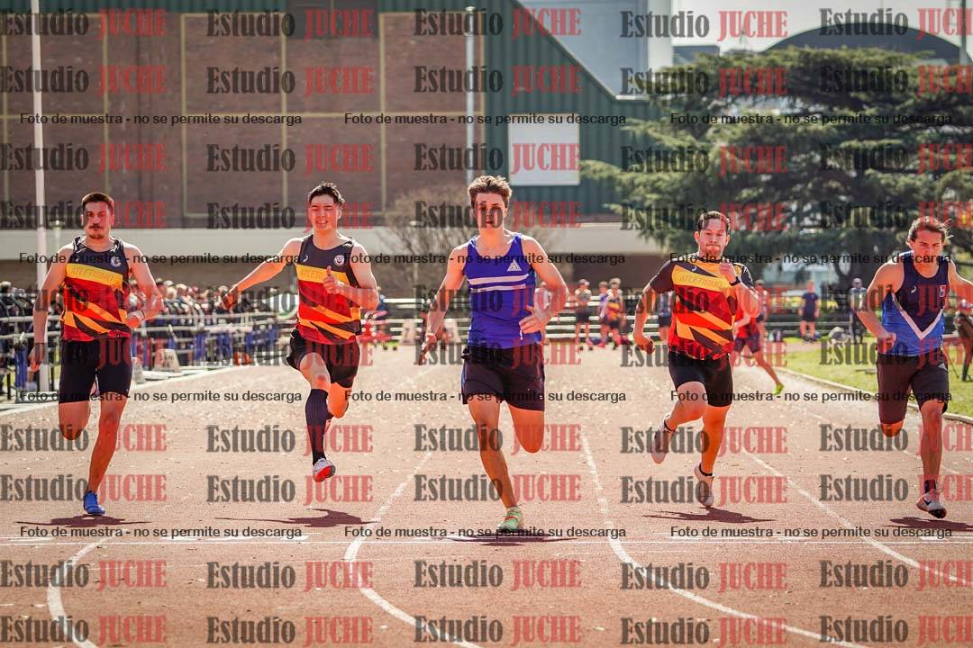Fotos de los 100 m llanos de varones