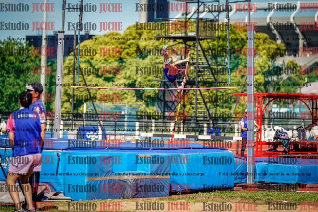 Fotos del salto con garrocha de mujeres y varones