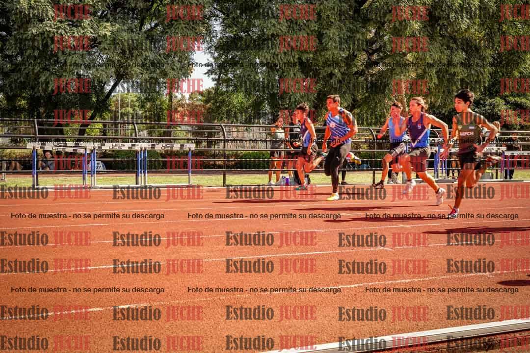 Fotos de los 100 m llanos de varones