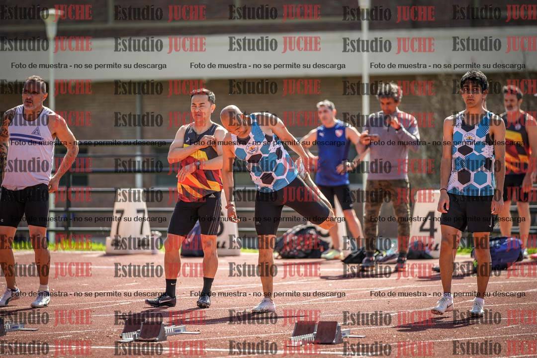 Fotos de los 100 m llanos de varones