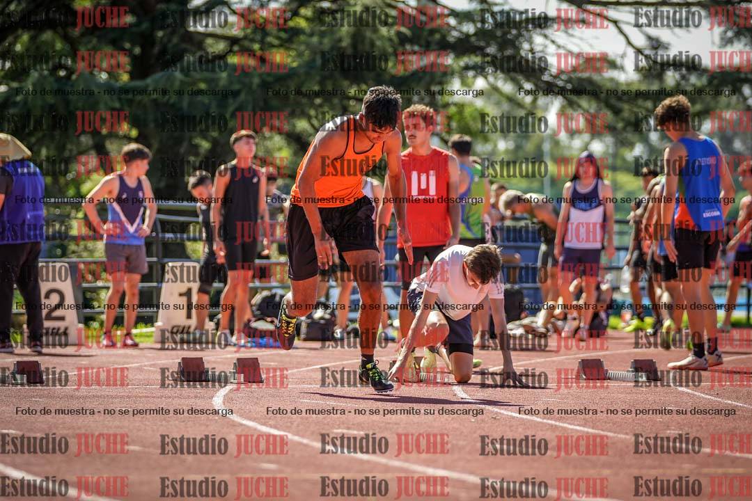 Fotos de los 100 m llanos de varones