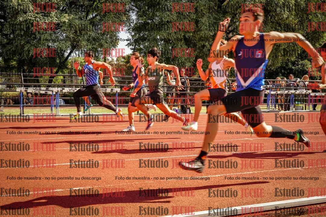 Fotos de los 100 m llanos de varones