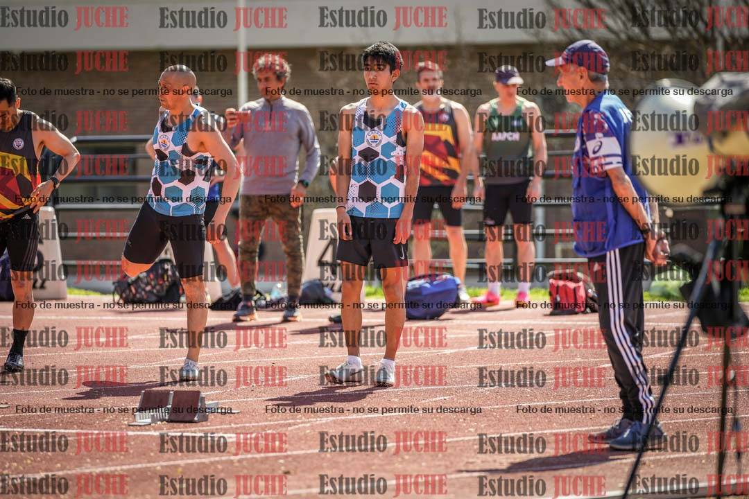 Fotos de los 100 m llanos de varones