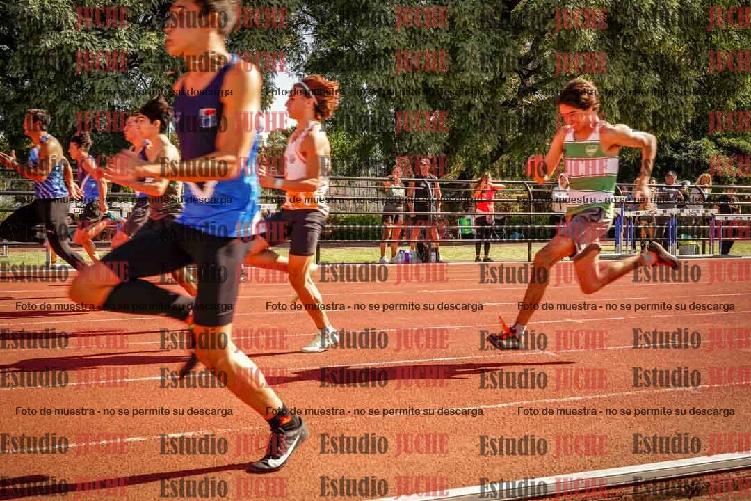 Fotos de los 100 m llanos de varones