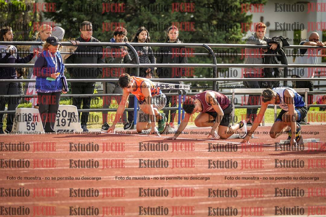 Fotos de los 100 m llanos de varones