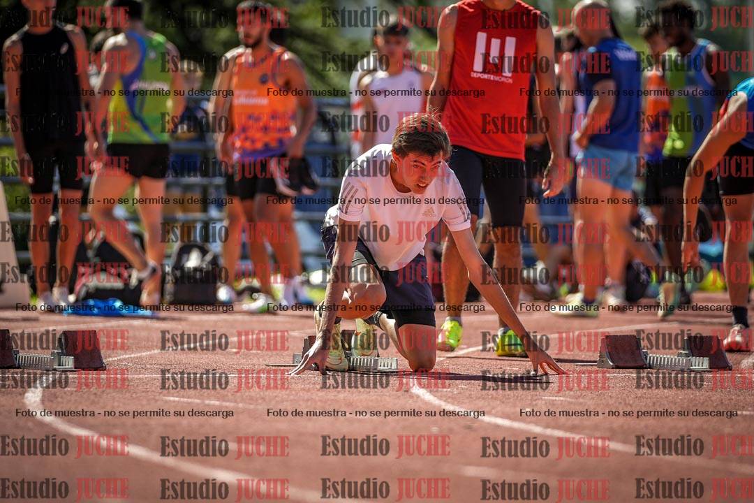 Fotos de los 100 m llanos de varones