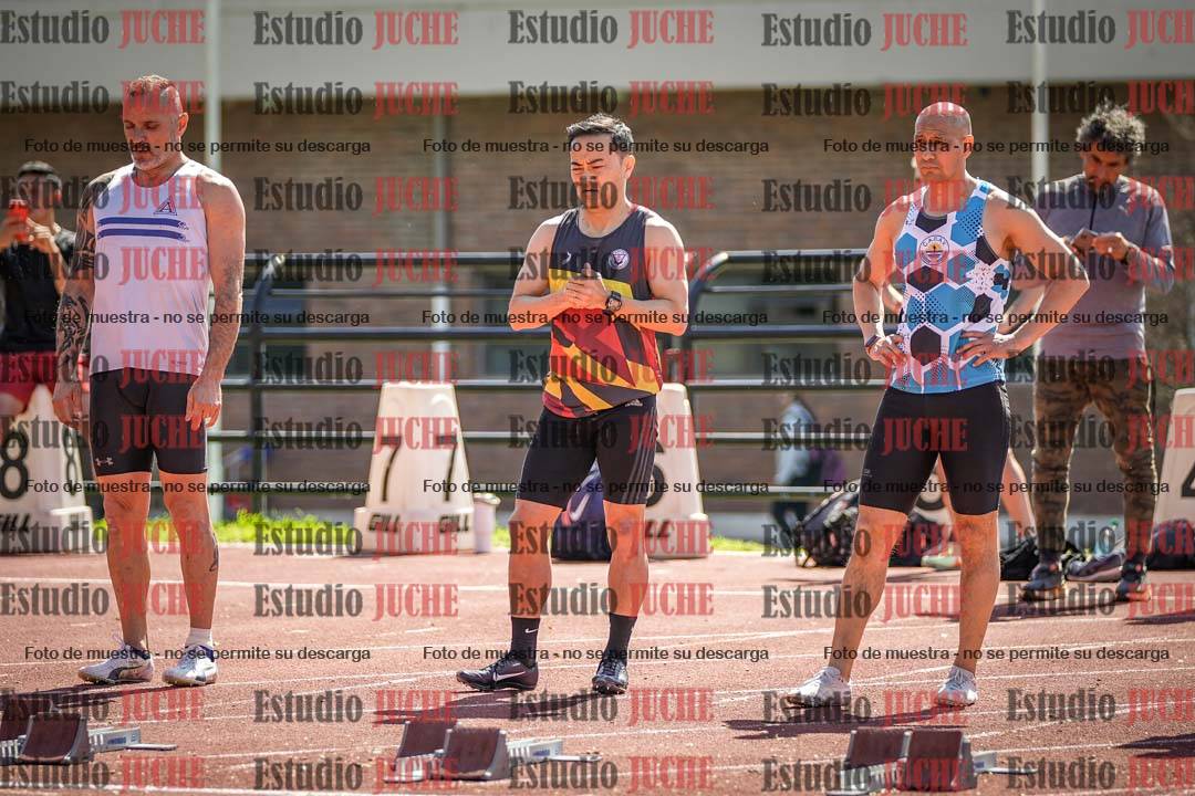 Fotos de los 100 m llanos de varones