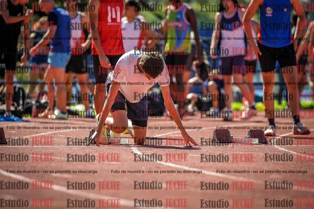 Fotos de los 100 m llanos de varones