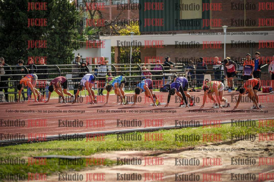 Fotos de los 100 m llanos de varones