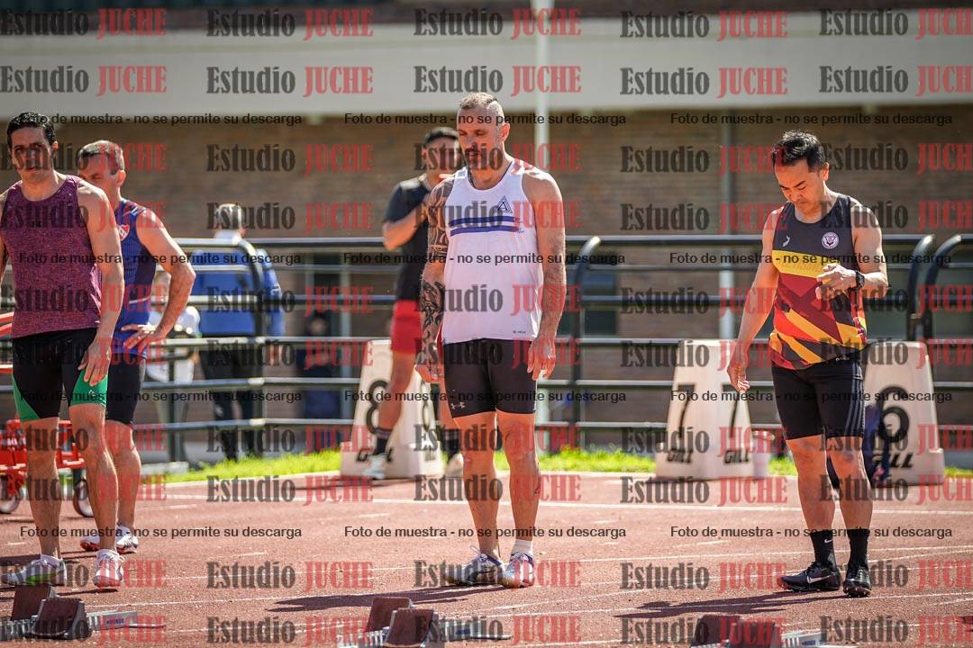 Fotos de los 100 m llanos de varones