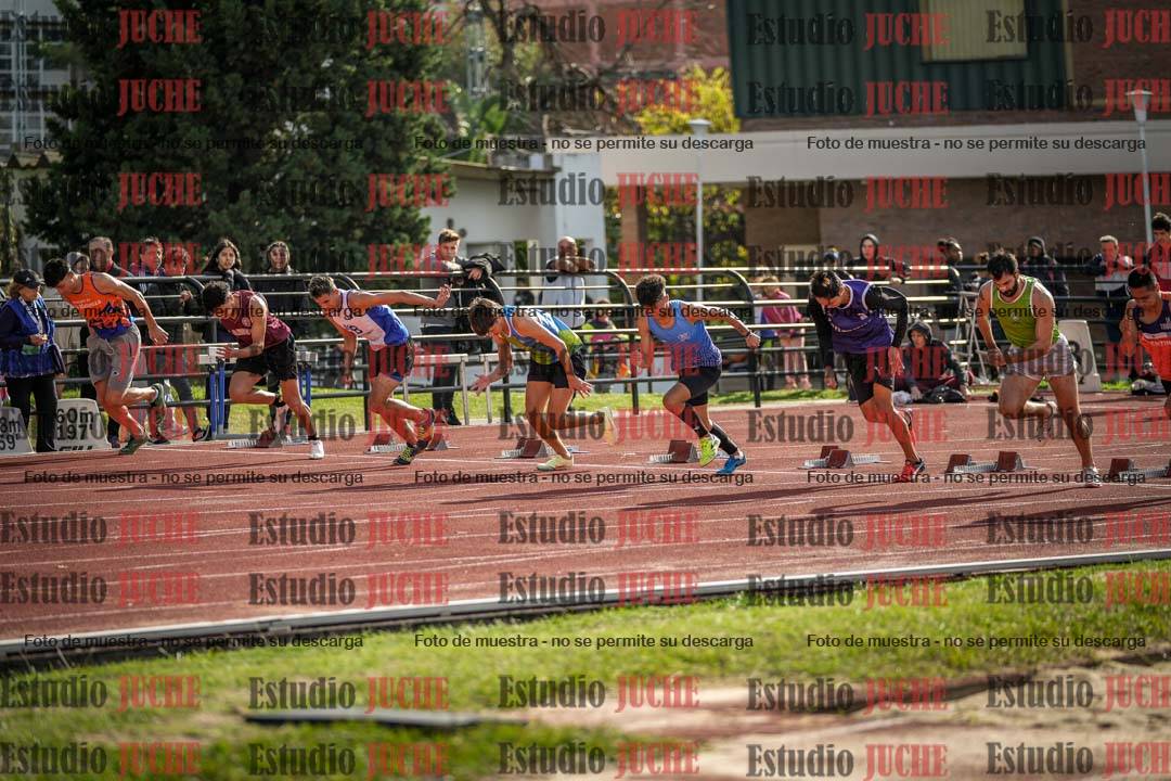 Fotos de los 100 m llanos de varones