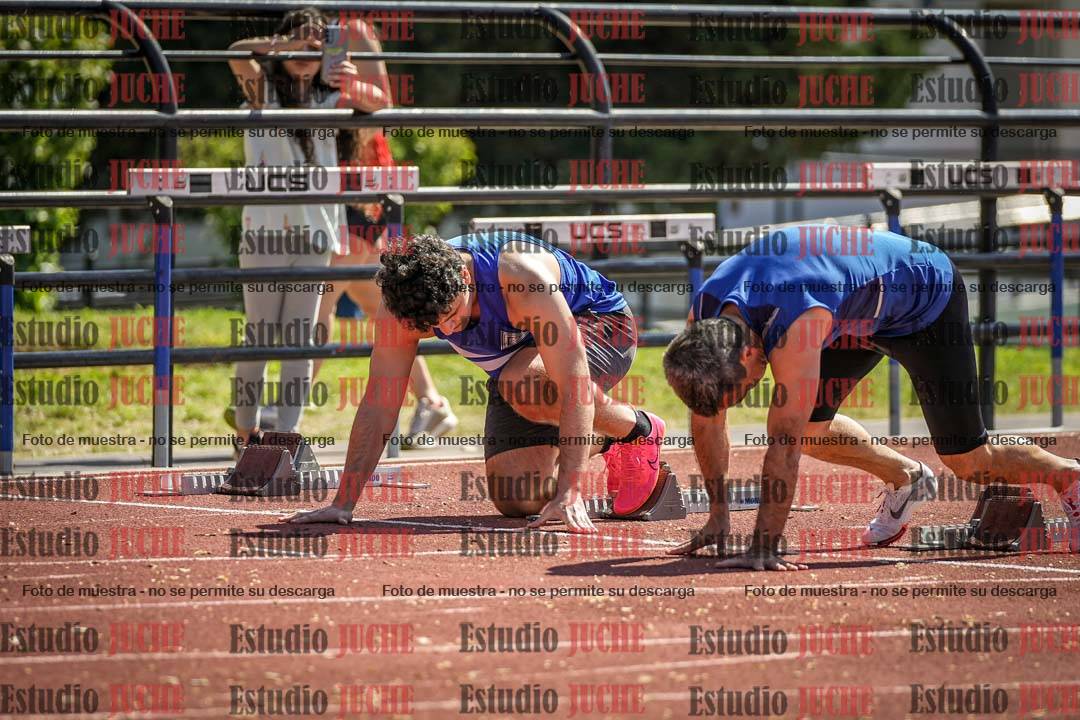 Fotos de los 100 m llanos de varones