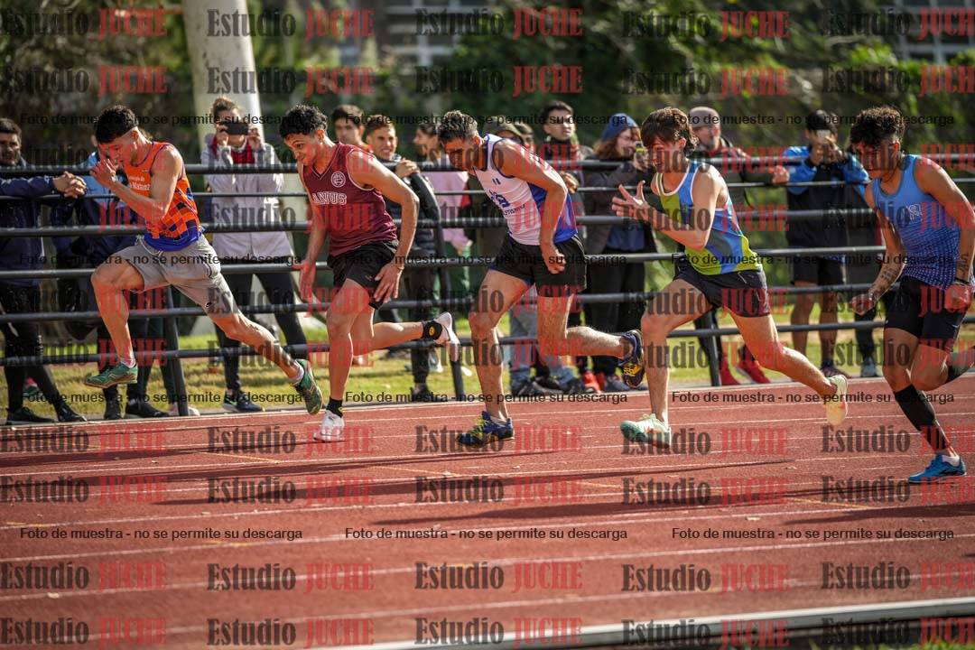 Fotos de los 100 m llanos de varones