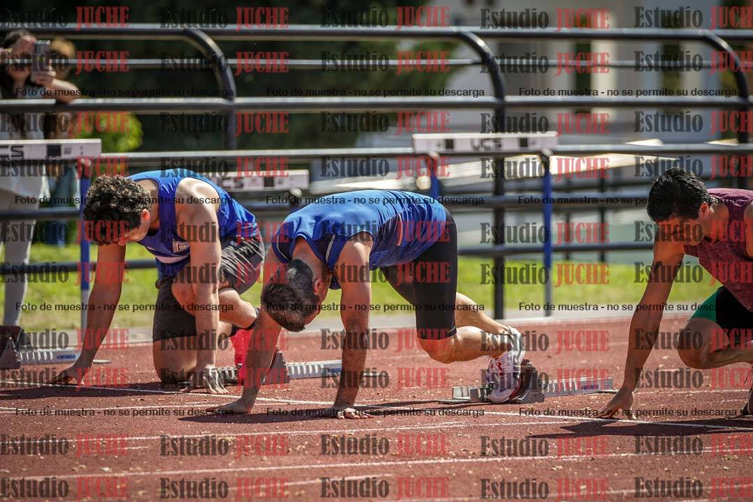 Fotos de los 100 m llanos de varones