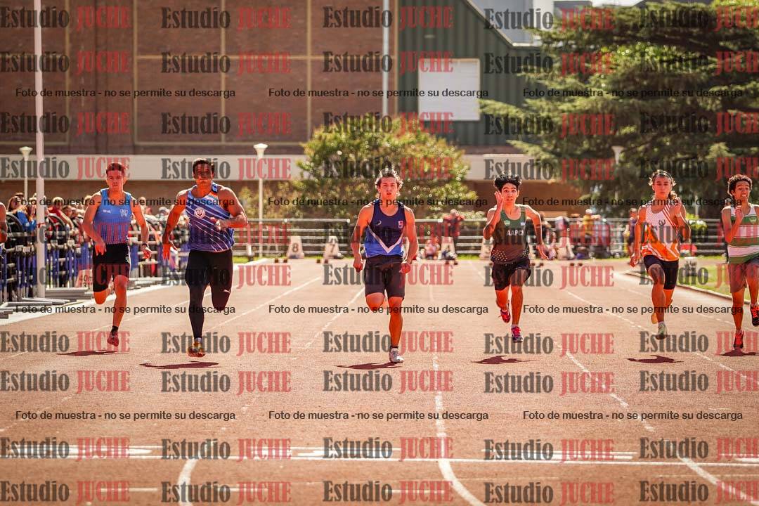 Fotos de los 100 m llanos de varones