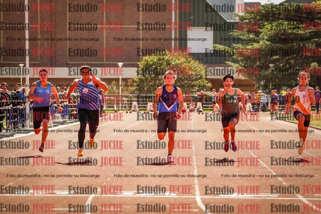 Fotos de los 100 m llanos de varones