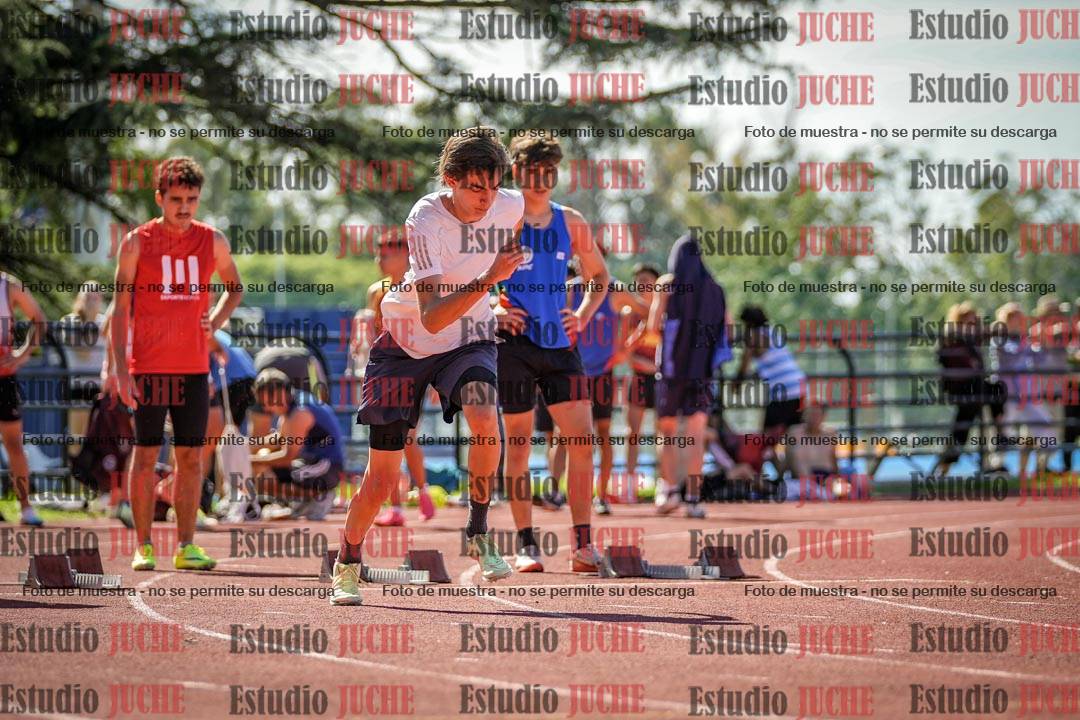 Fotos de los 100 m llanos de varones