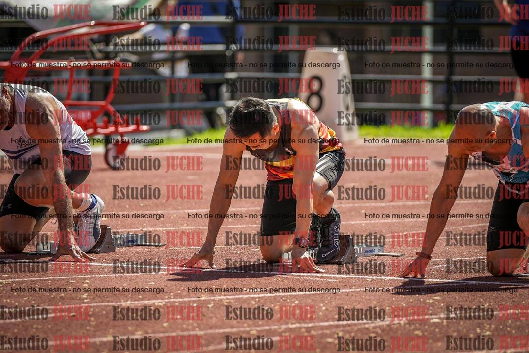 Fotos de los 100 m llanos de varones